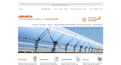 Desktop Screenshot of abengoa.es