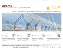 Tablet Screenshot of abengoa.es